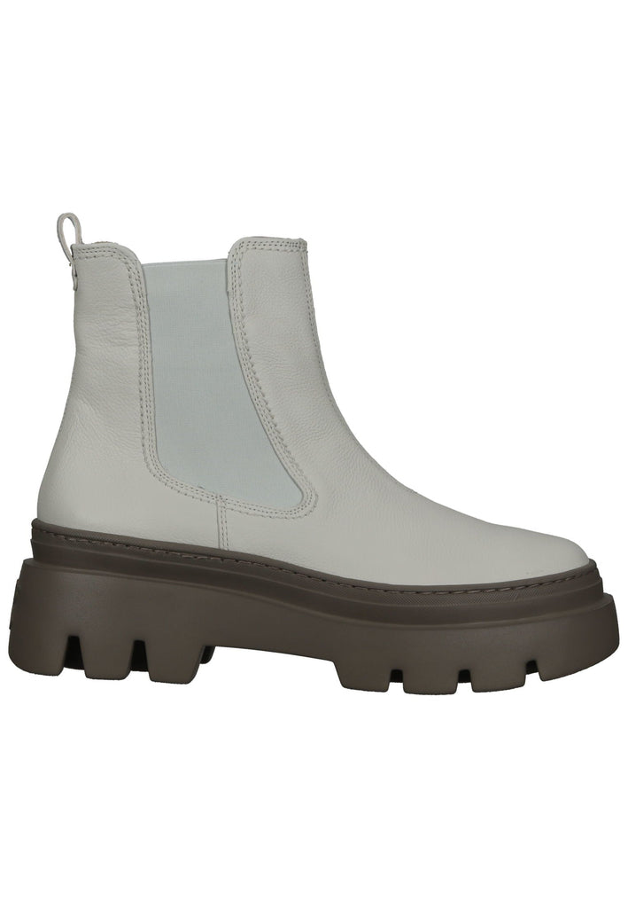 Paul Green Stiefelette Leder/Textil Hellgrau