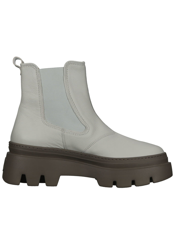 Paul Green Stiefelette Leder/Textil Hellgrau