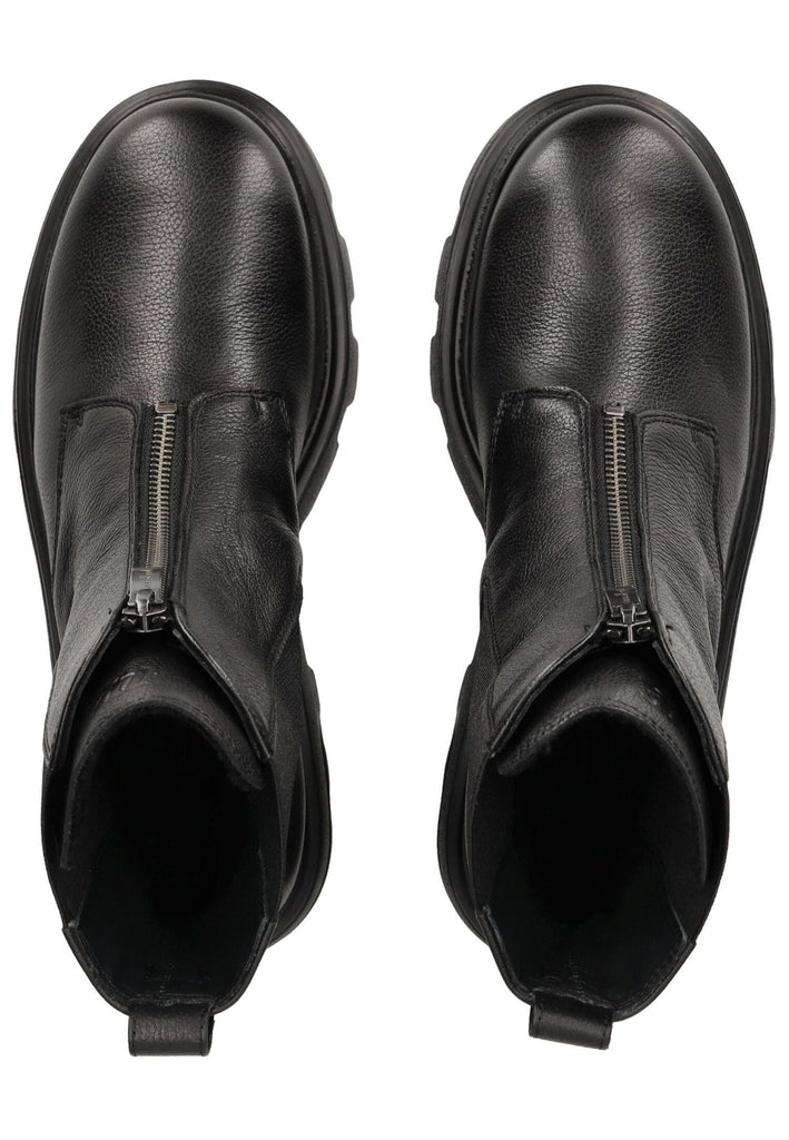 Paul Green Stiefelette Leder/Textil Schwarz