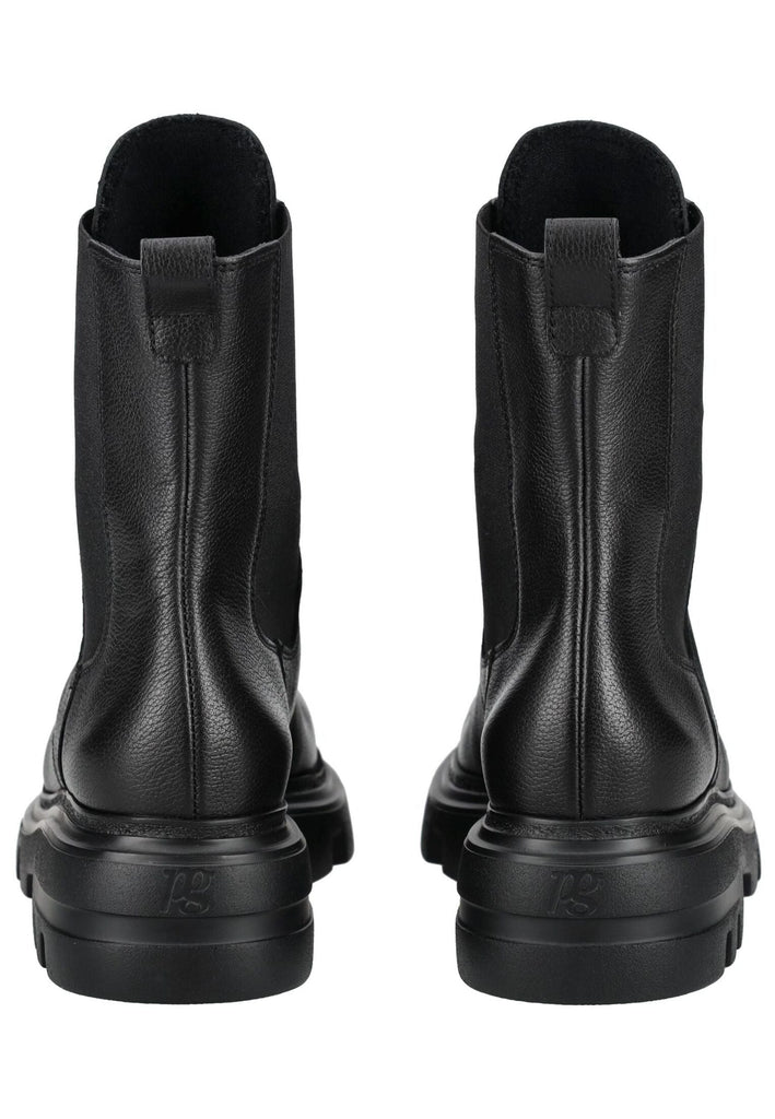 Paul Green Stiefelette Leder/Textil Schwarz