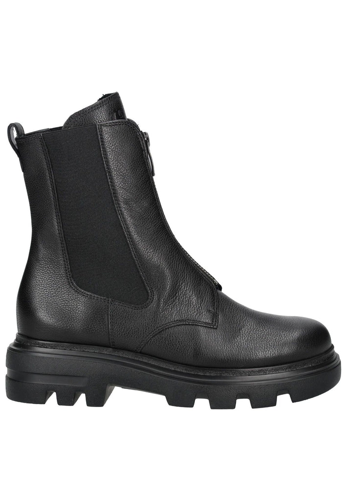 Paul Green Stiefelette Leder/Textil Schwarz