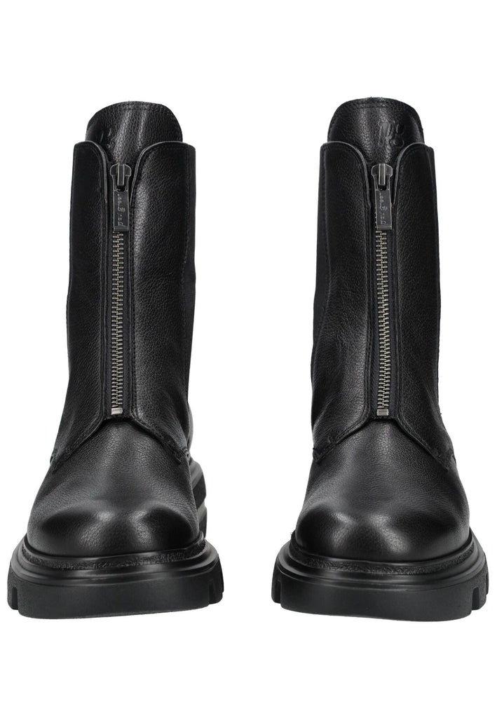 Paul Green Stiefelette Leder/Textil Schwarz