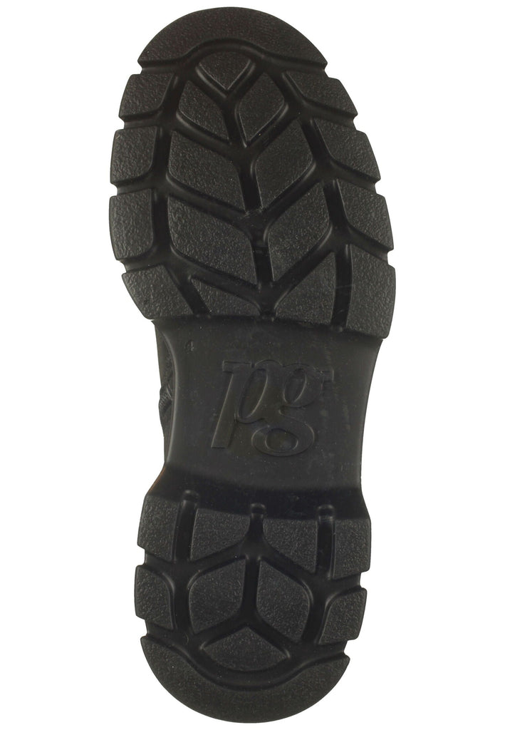 Paul Green Stiefelette Leder/Textil Schwarz