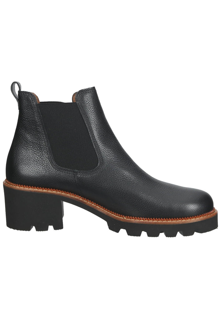 Paul Green Stiefelette Leder/Textil Schwarz