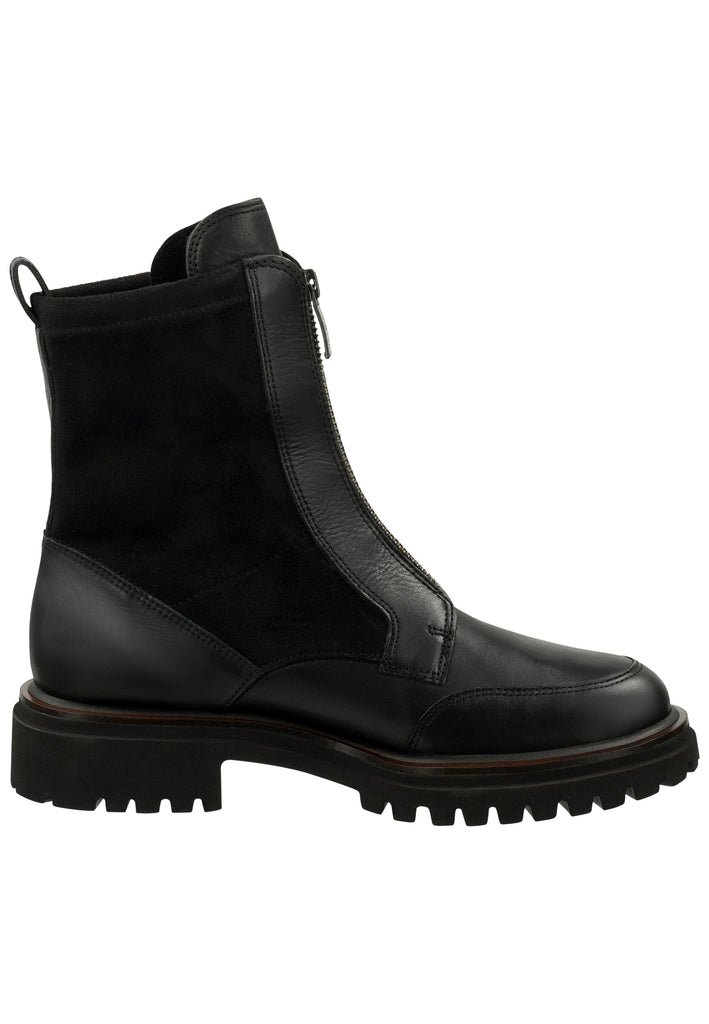 Paul Green Stiefelette Leder/Textil Schwarz