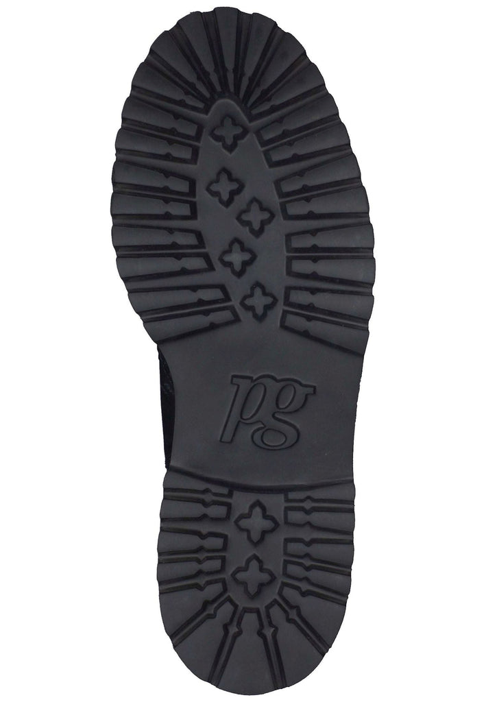 Paul Green Stiefelette Leder/Textil Schwarz