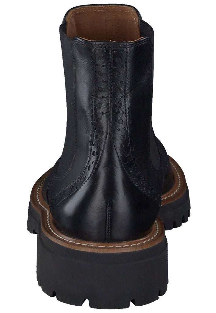 Paul Green Stiefelette Leder/Textil Schwarz