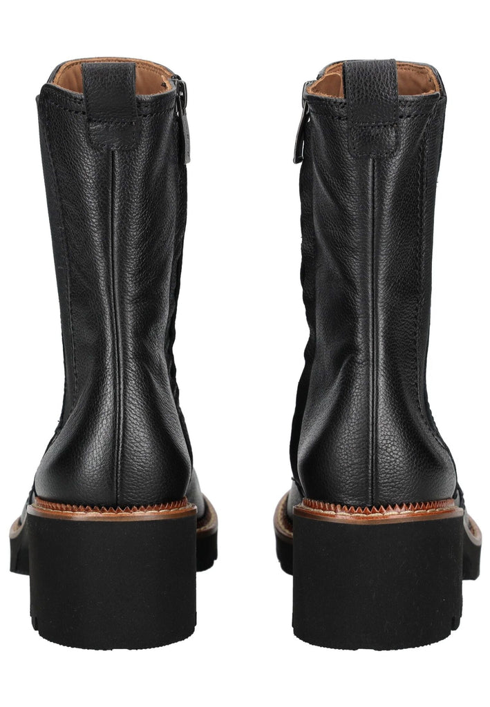 Paul Green Stiefelette Leder/Textil Schwarz