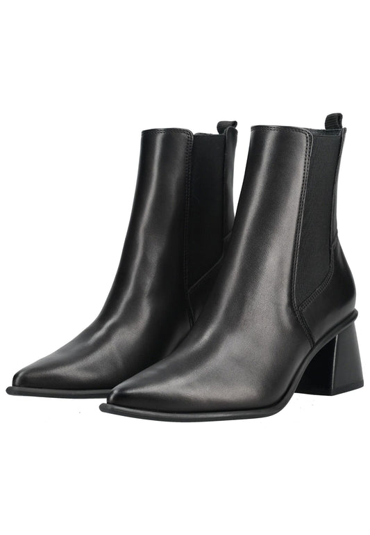 Paul Green Stiefelette Leder/Textil Schwarz
