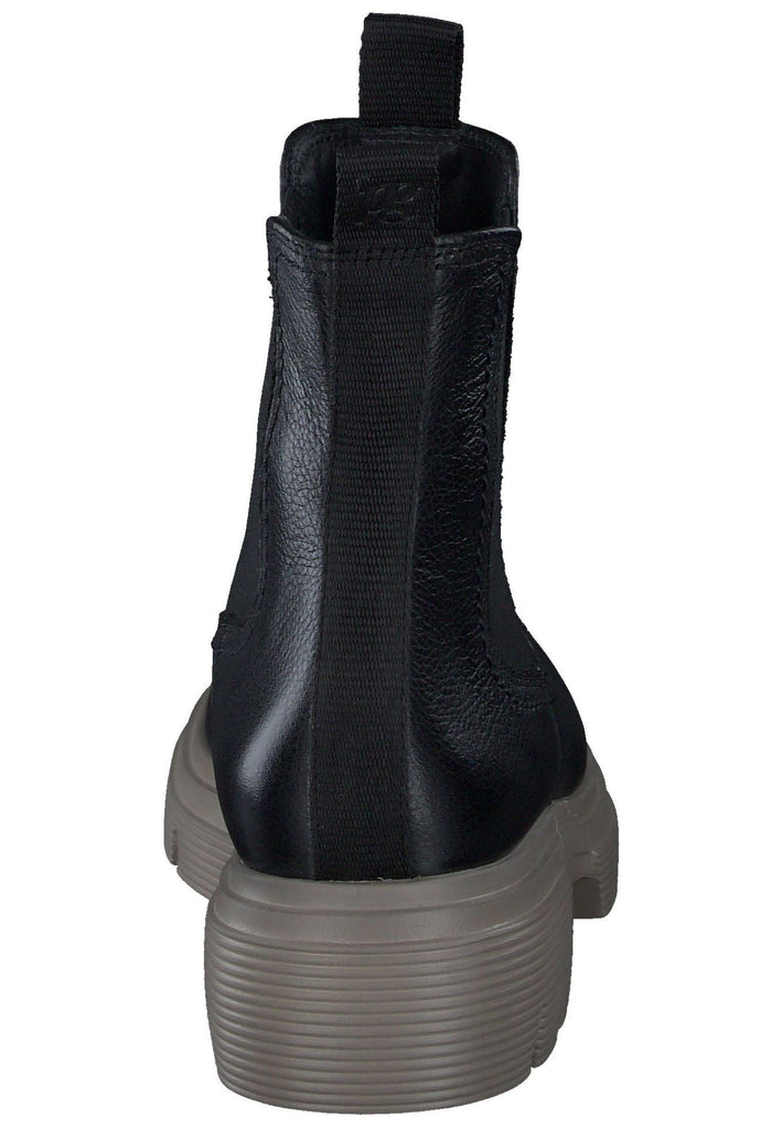 Paul Green Stiefelette Leder/Textil Schwarz/Grün