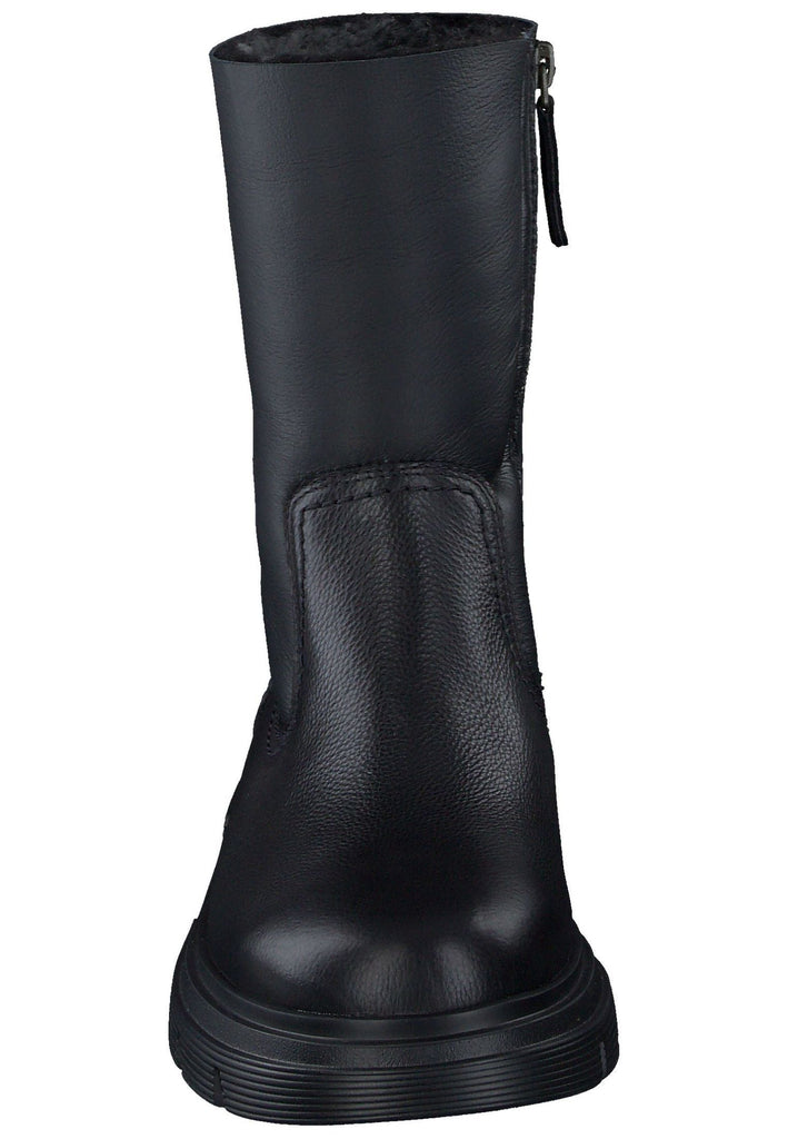 Paul Green Stiefelette Leder/Textil Schwarz Warmfutter