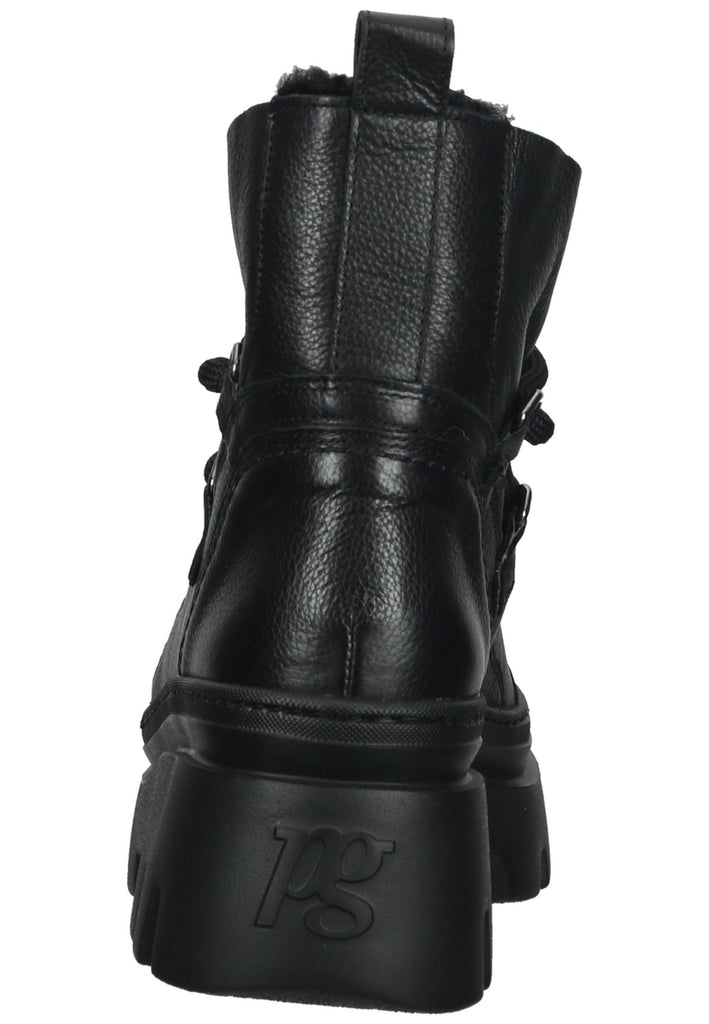 Paul Green Stiefelette Leder/Textil Schwarz Warmfutter