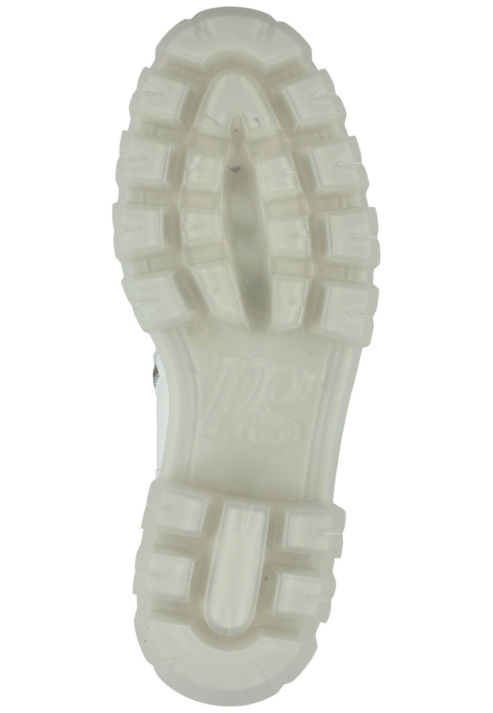 Paul Green Stiefelette Leder Weiß