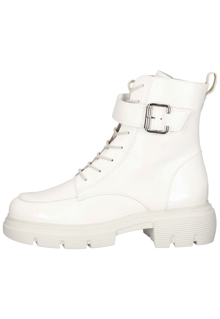 Paul Green Stiefelette Leder Weiß Lack