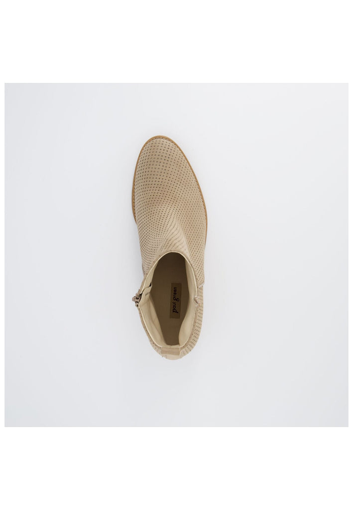 Paul Green Stiefelette Nubukleder Beige