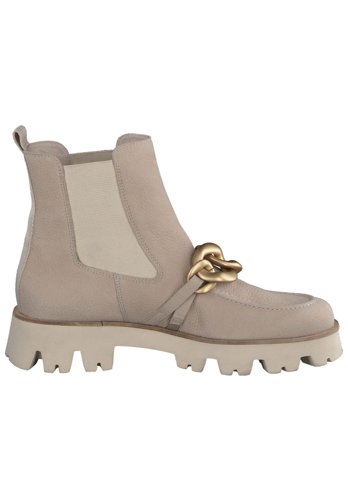 Paul Green Stiefelette Nubukleder Beige