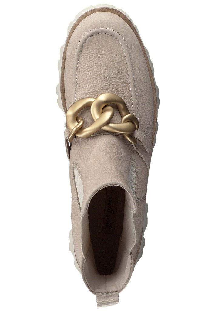 Paul Green Stiefelette Nubukleder Beige