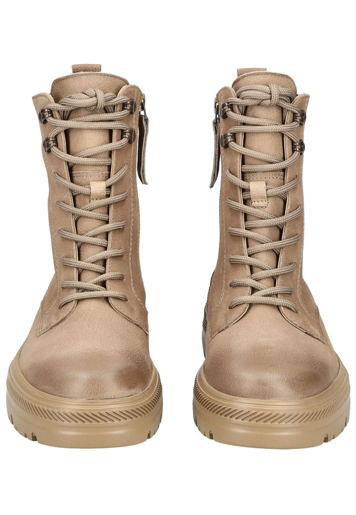 Paul Green Stiefelette Nubukleder Mittelbraun Warmfutter