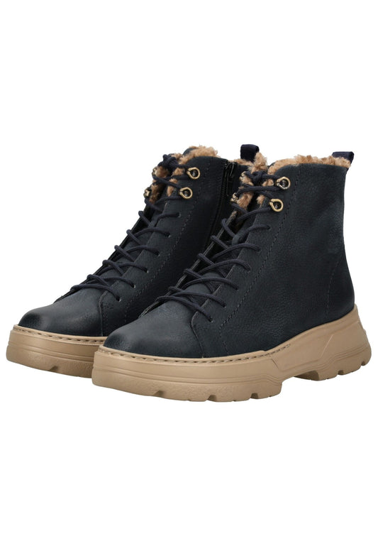 Paul Green Stiefelette Nubukleder Ocean Warmfutter