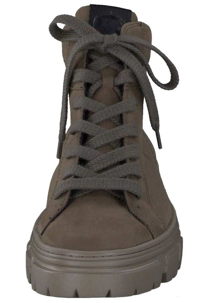 Paul Green Stiefelette Nubukleder Oliv