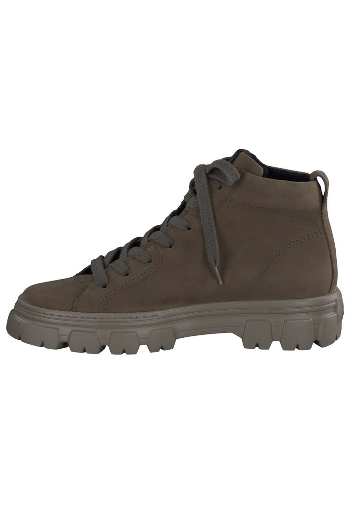 Paul Green Stiefelette Nubukleder Oliv