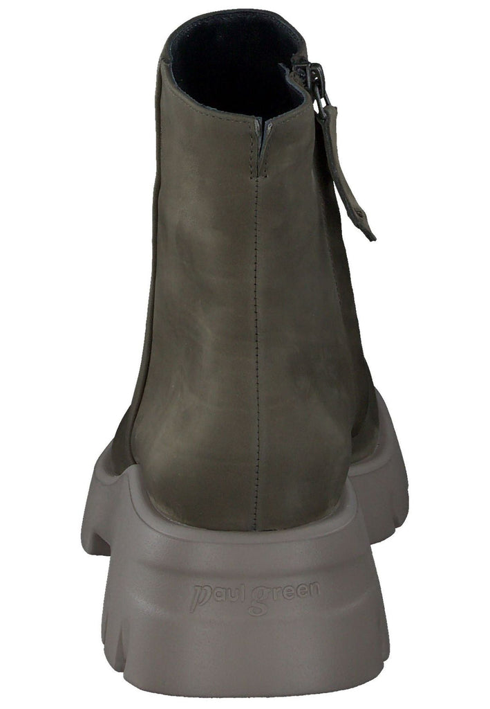 Paul Green Stiefelette Nubukleder Olive