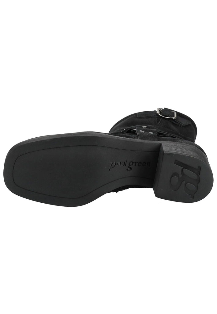 Paul Green Stiefelette Nubukleder Schwarz