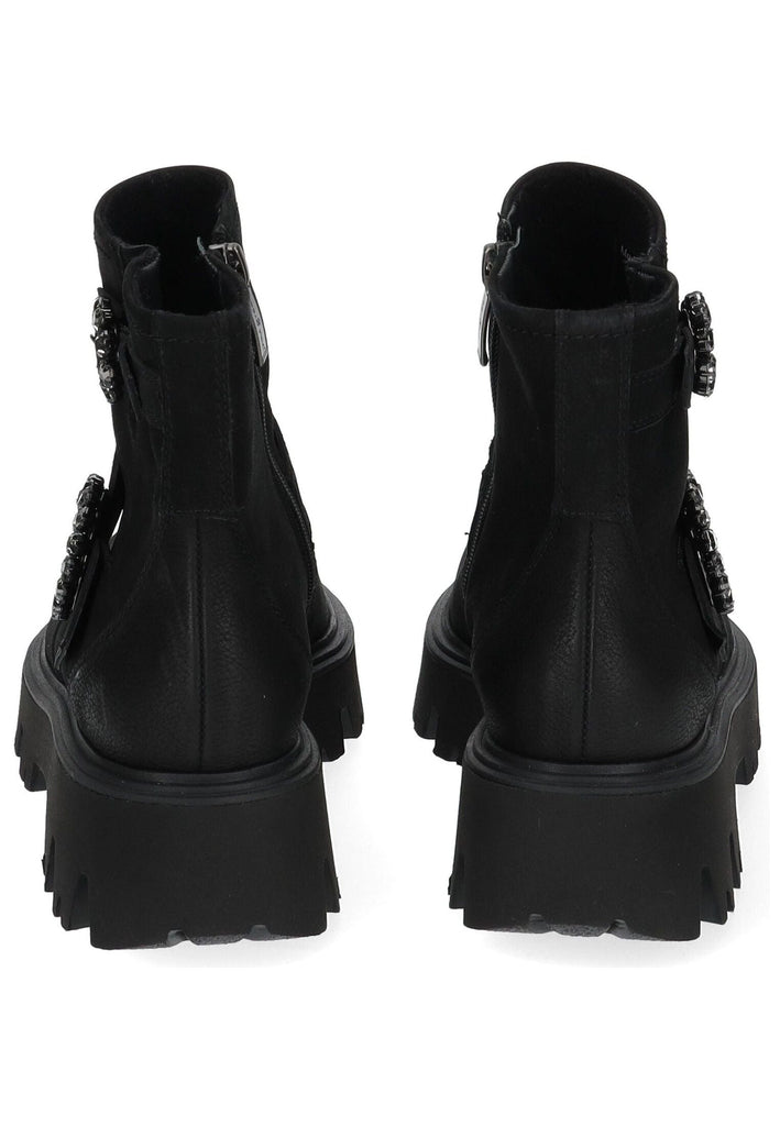 Paul Green Stiefelette Nubukleder Schwarz