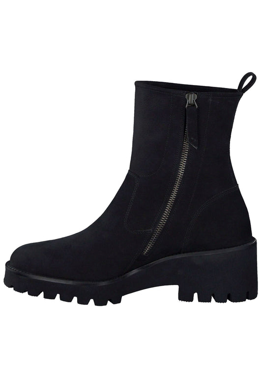 Paul Green Stiefelette Nubukleder Schwarz