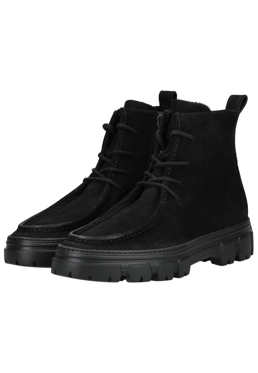 Paul Green Stiefelette Nubukleder Schwarz