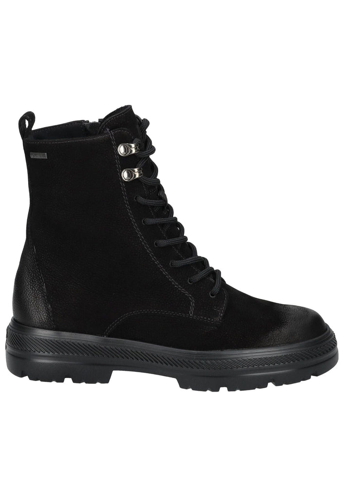 Paul Green Stiefelette Nubukleder Schwarz Warmfutter