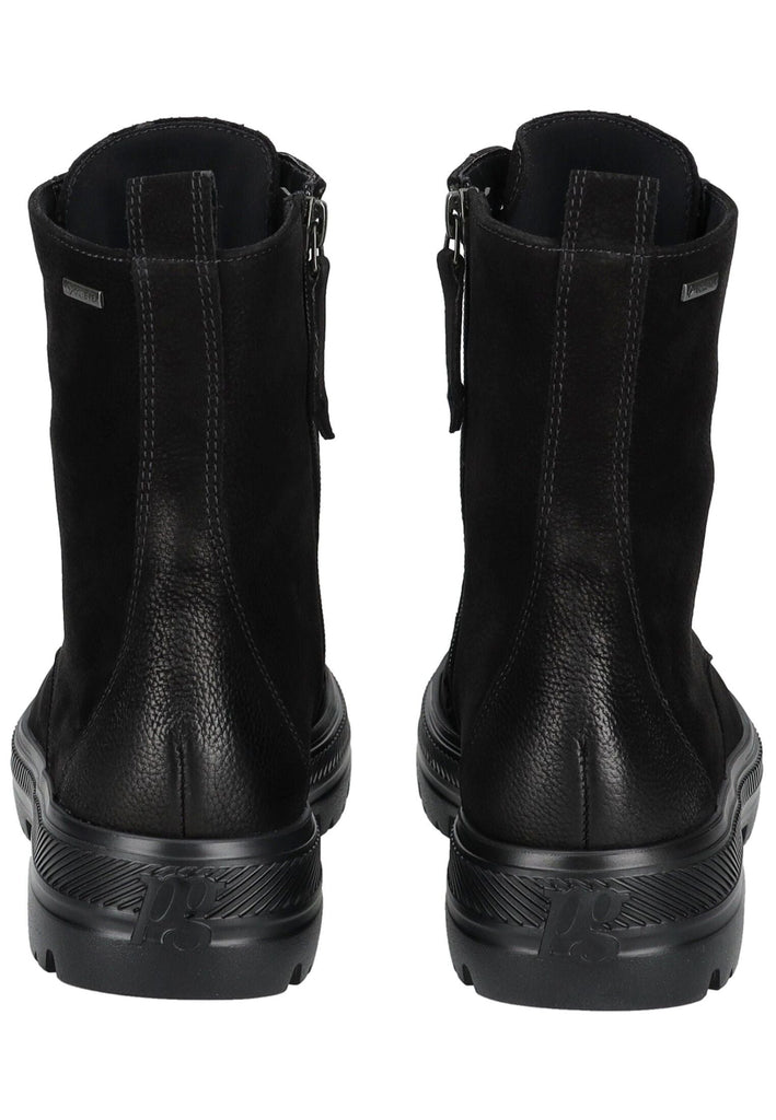 Paul Green Stiefelette Nubukleder Schwarz Warmfutter
