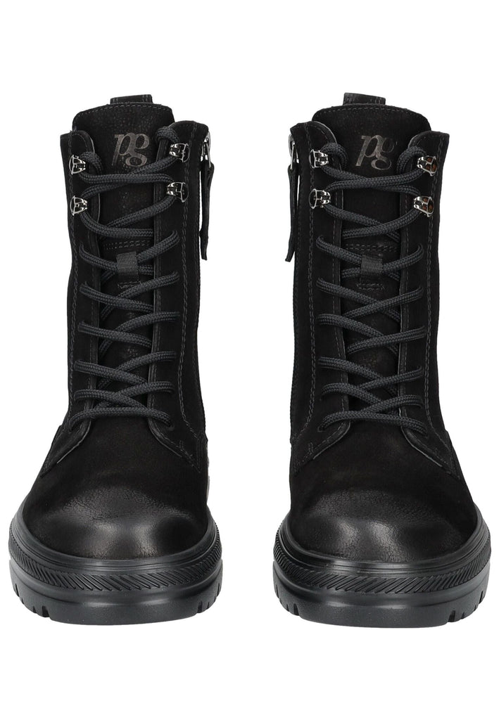 Paul Green Stiefelette Nubukleder Schwarz Warmfutter