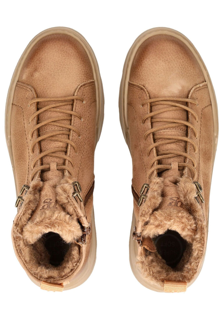 Paul Green Stiefelette Nubukleder Tan Warmfutter