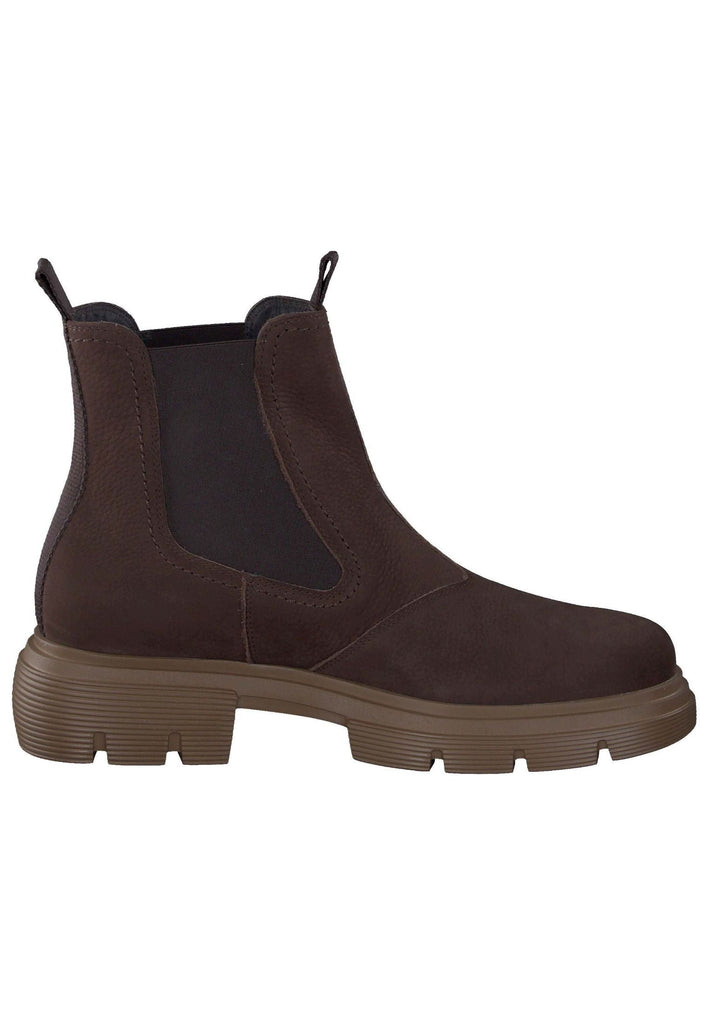 Paul Green Stiefelette Nubukleder/Textil Braun