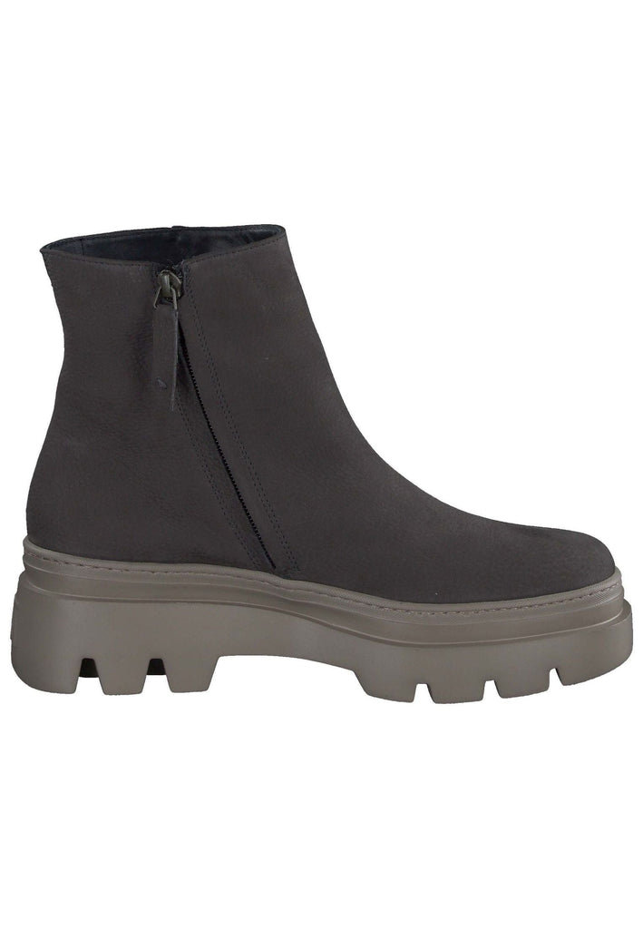 Paul Green Stiefelette Nubukleder/Textil Grau