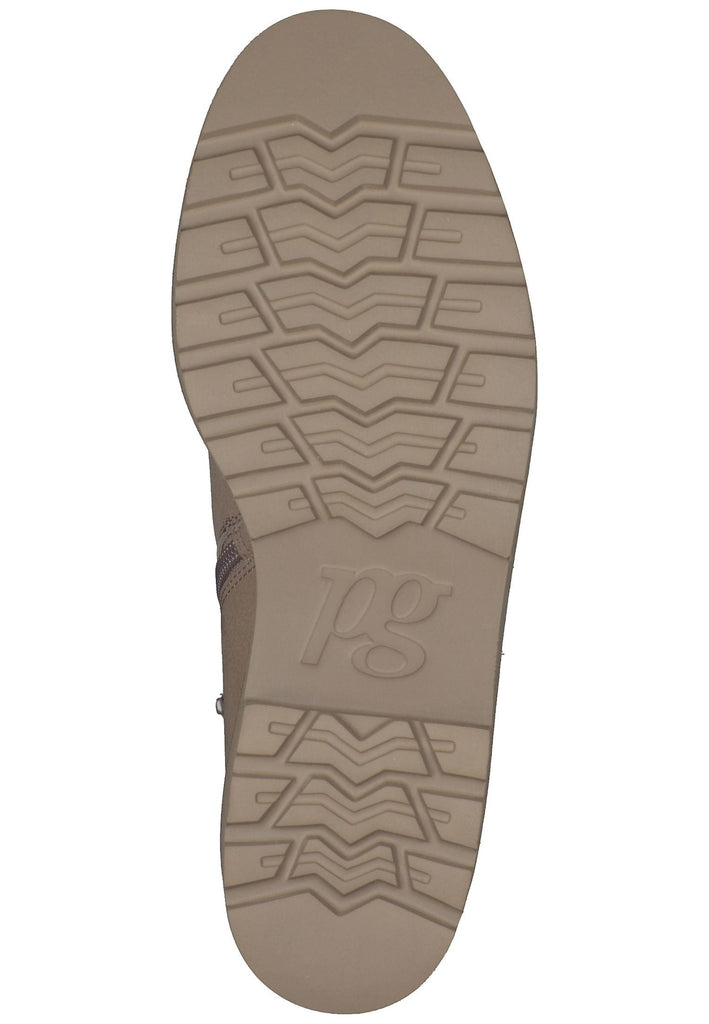 Paul Green Stiefelette Nubukleder/Textil Hellbraun Warmfutter