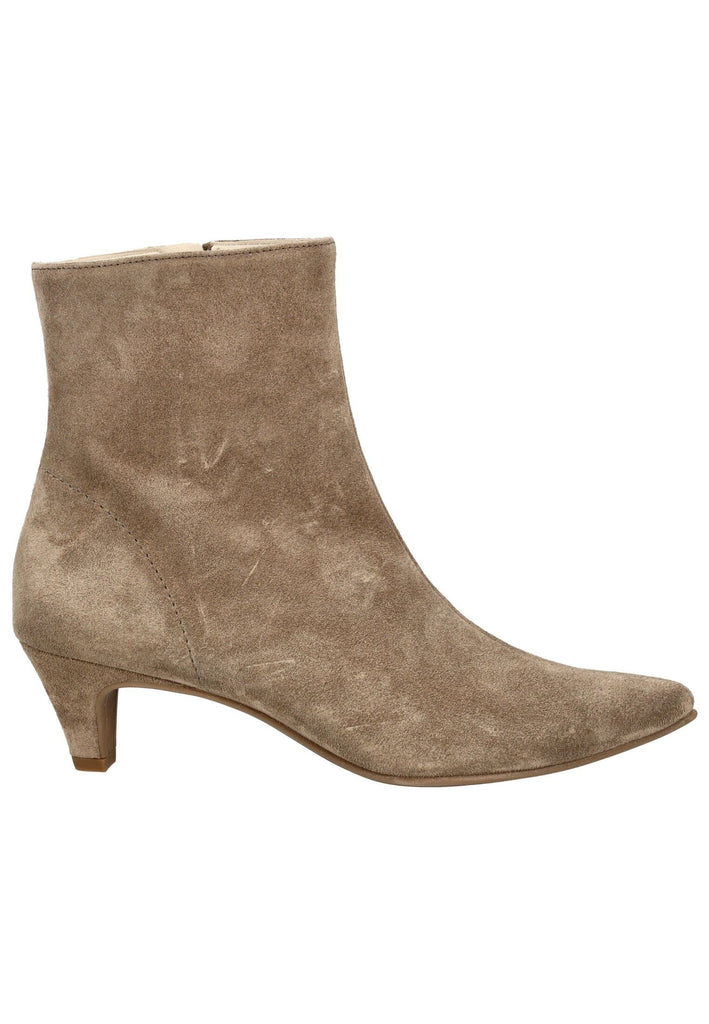 Paul Green Stiefelette Veloursleder Beige