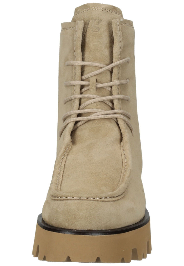 Paul Green Stiefelette Veloursleder Beige