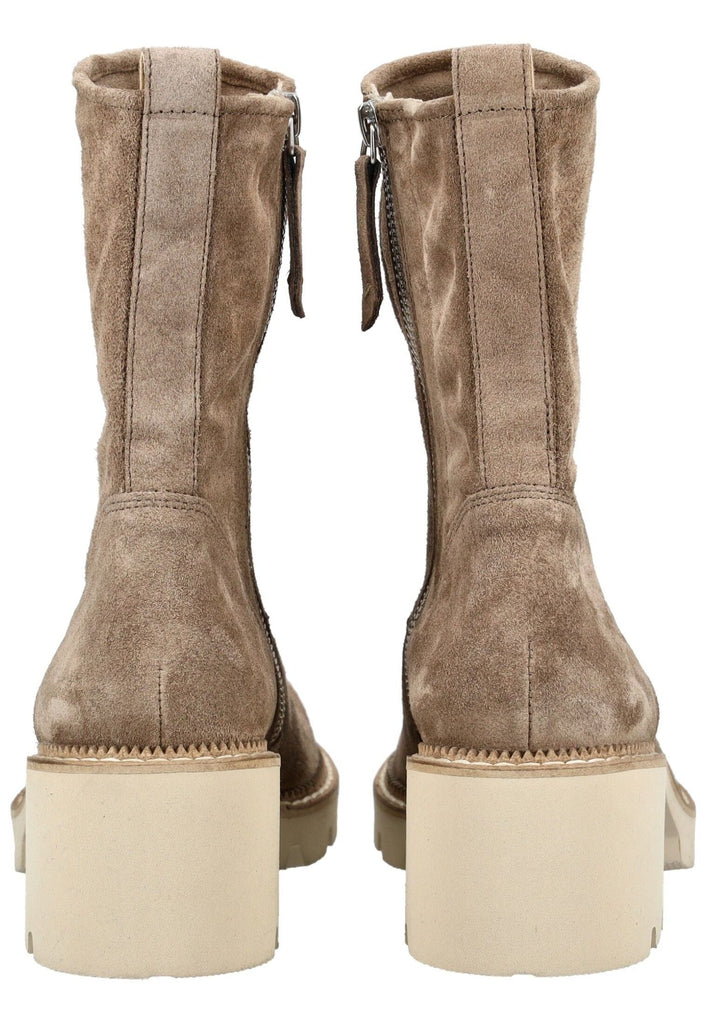 Paul Green Stiefelette Veloursleder Beige