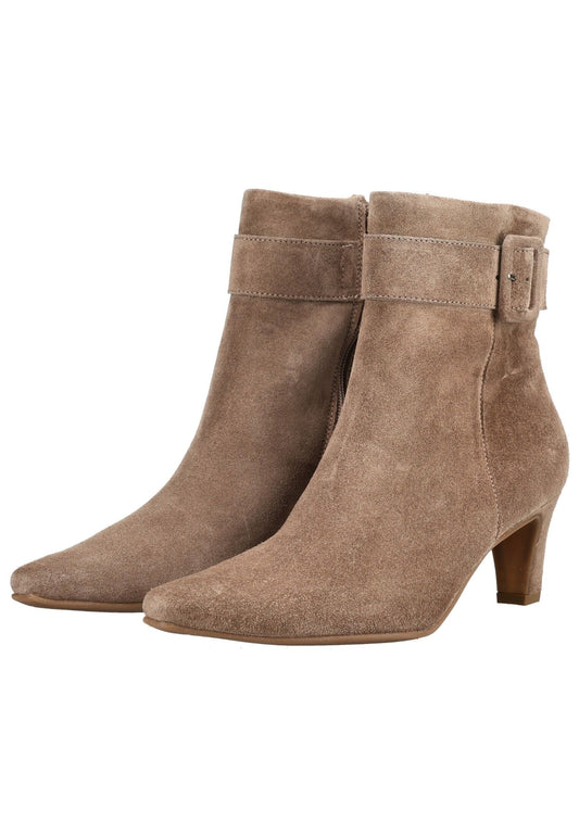 Paul Green Stiefelette Veloursleder Beige