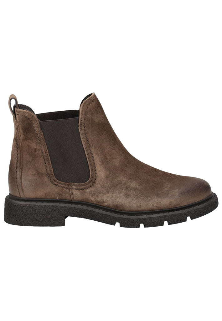Paul Green Stiefelette Veloursleder Braun
