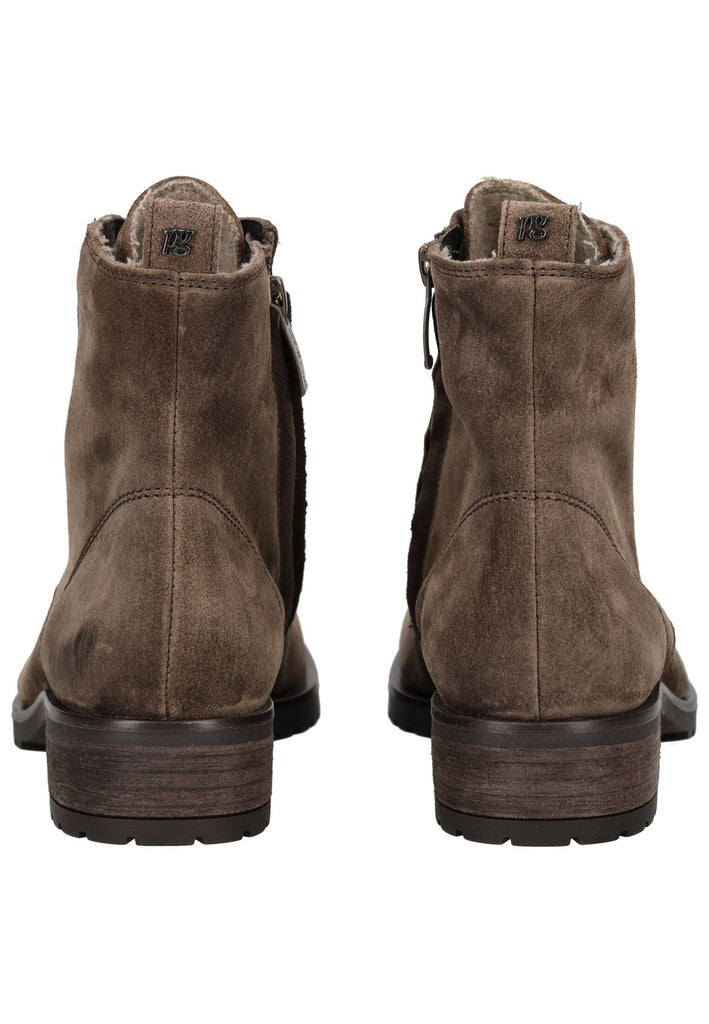 Paul Green Stiefelette Veloursleder Braun