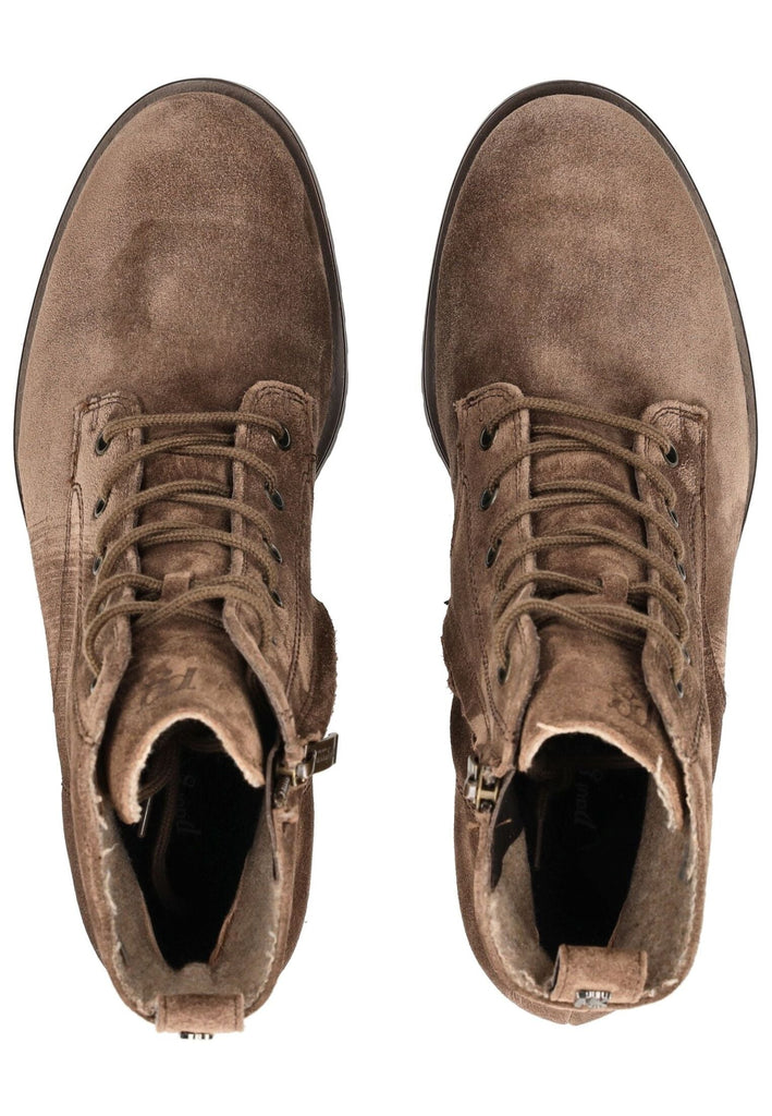 Paul Green Stiefelette Veloursleder Braun