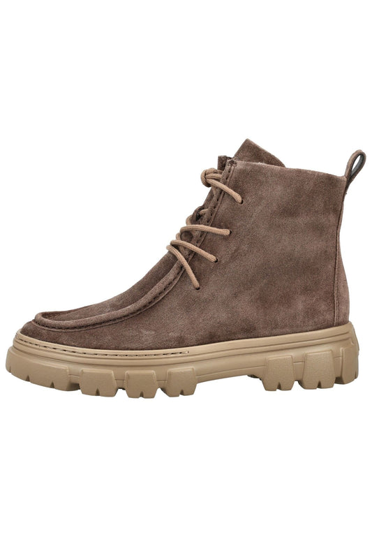 Paul Green Stiefelette Veloursleder Braun