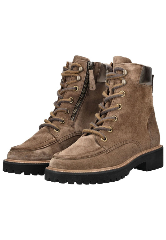 Paul Green Stiefelette Veloursleder Erde