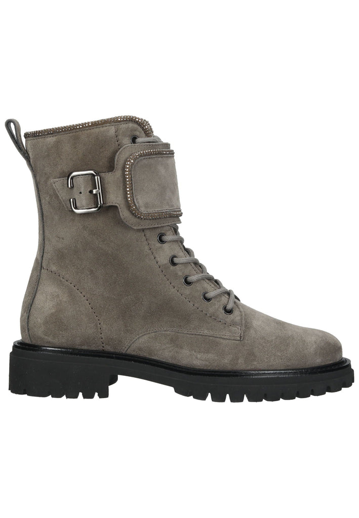 Paul Green Stiefelette Veloursleder Grau