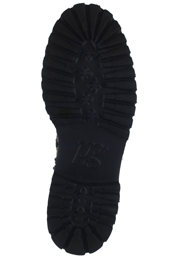 Paul Green Stiefelette Veloursleder Grau