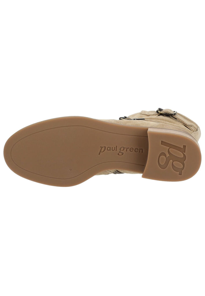 Paul Green Stiefelette Veloursleder Grau/Braun
