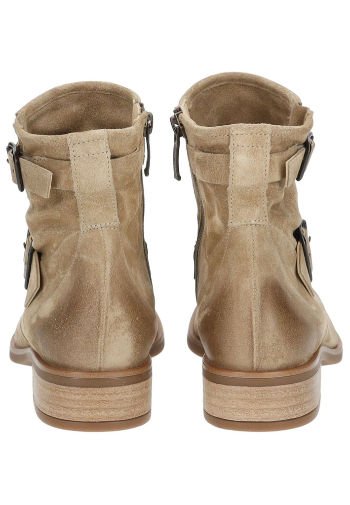 Paul Green Stiefelette Veloursleder Grau/Braun